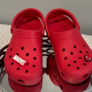 CROCS Red Marvel Sandals size 6M/8W